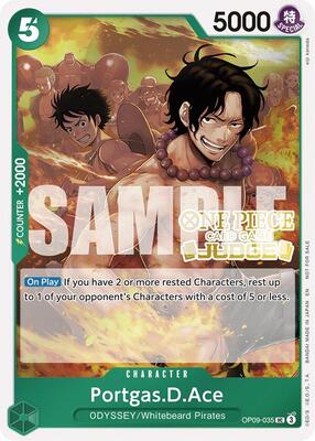 Portgas.D.Ace (Judge Pack Vol. 6) card from One Piece Promotion Cards