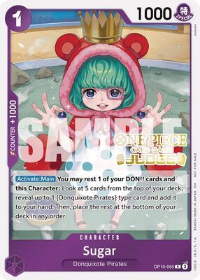 Sugar (Judge Pack Vol. 6) card from One Piece Promotion Cards