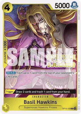 Basil Hawkins (Judge Pack Vol. 6) card from One Piece Promotion Cards