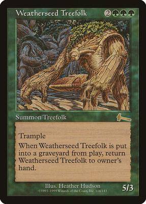 Weatherseed Treefolk card from Urza's Legacy