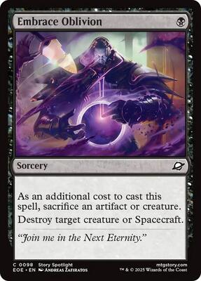 Embrace Oblivion card from Edge of Eternities