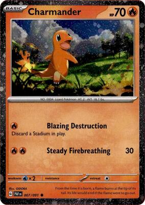 Charmander - 007/091 (Cosmos Holo) card from Miscellaneous Cards & Products