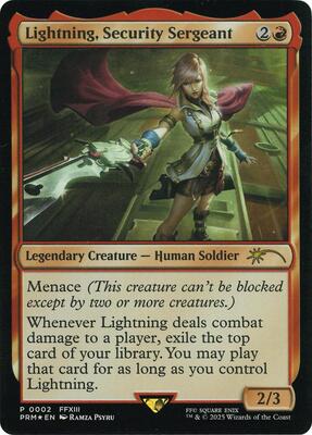 Lightning, Security Sergeant (Costco Bundle) card from Unique and Miscellaneous Promos
