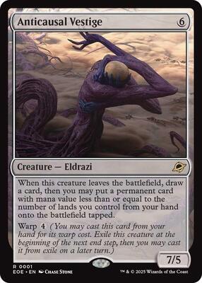 Anticausal Vestige card from Edge of Eternities