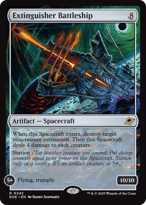 Extinguisher Battleship card from Edge of Eternities