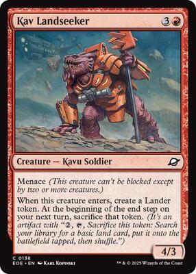 Kav Landseeker card from Edge of Eternities
