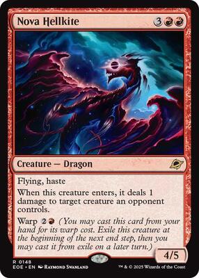 Nova Hellkite card from Edge of Eternities