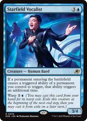 Starfield Vocalist card from Edge of Eternities