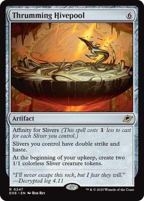 Thrumming Hivepool card from Edge of Eternities
