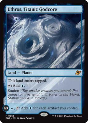 Uthros, Titanic Godcore card from Edge of Eternities