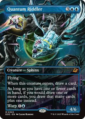 Quantum Riddler (Borderless) card from Edge of Eternities