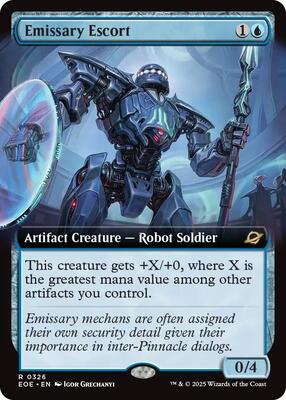 Emissary Escort (Extended Art) card from Edge of Eternities