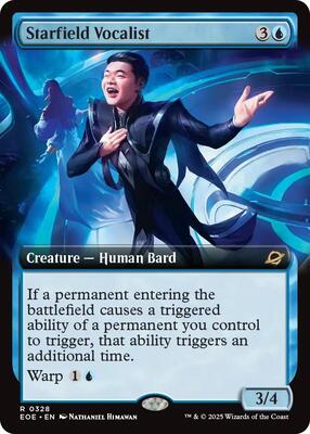 Starfield Vocalist (Extended Art) card from Edge of Eternities