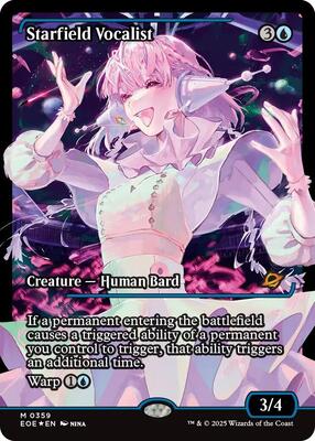 Starfield Vocalist (Showcase) card from Edge of Eternities