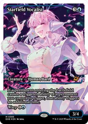 Starfield Vocalist (Showcase) (Fracture Foil) card from Edge of Eternities