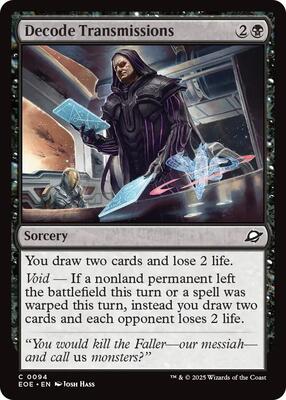 Decode Transmissions card from Edge of Eternities