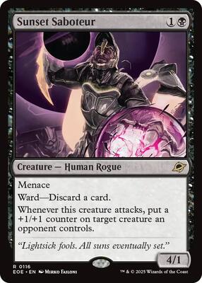 Sunset Saboteur card from Edge of Eternities