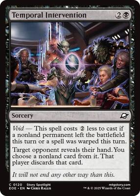 Temporal Intervention card from Edge of Eternities