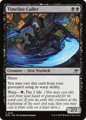 Timeline Culler card from Edge of Eternities