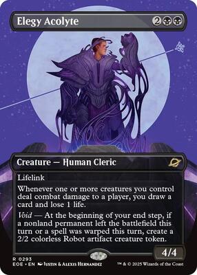 Elegy Acolyte (Borderless) card from Edge of Eternities