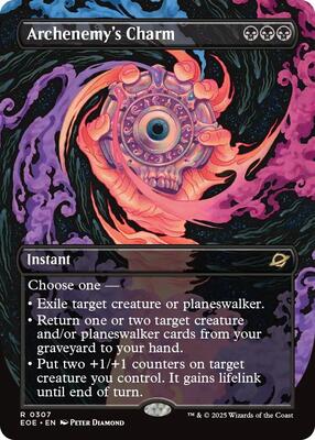 Archenemy's Charm (Borderless) card from Edge of Eternities