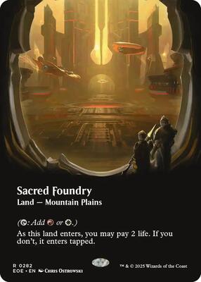 Sacred Foundry (Borderless) card from Edge of Eternities