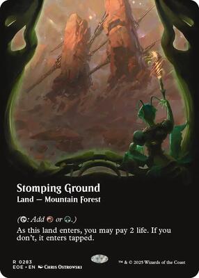 Stomping Ground (Borderless) card from Edge of Eternities