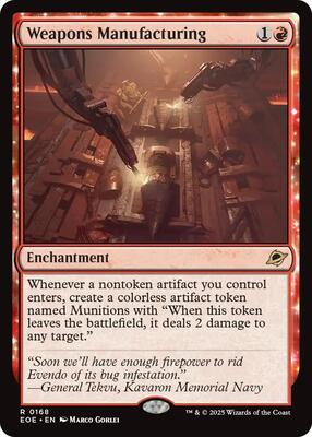 Weapons Manufacturing card from Edge of Eternities
