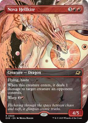 Nova Hellkite (Borderless) card from Edge of Eternities