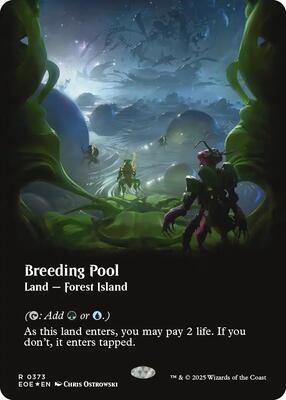 Breeding Pool (Borderless) (Galaxy Foil) card from Edge of Eternities