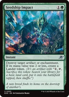 Seedship Impact card from Edge of Eternities