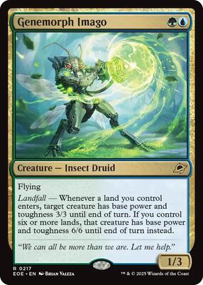 Genemorph Imago card from Edge of Eternities