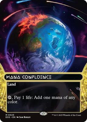 Mana Confluence (0025) (Borderless) card from Edge of Eternities: Stellar Sights