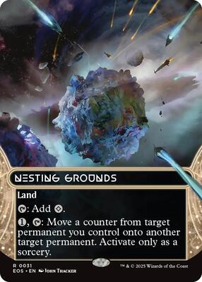 Nesting Grounds (0031) (Borderless) card from Edge of Eternities: Stellar Sights