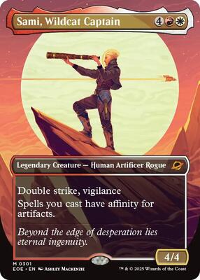 Sami, Wildcat Captain (Borderless) card from Edge of Eternities