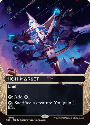 High Market (0018) (Borderless) card from Edge of Eternities: Stellar Sights