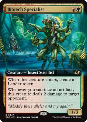 Biotech Specialist (Extended Art) card from Edge of Eternities