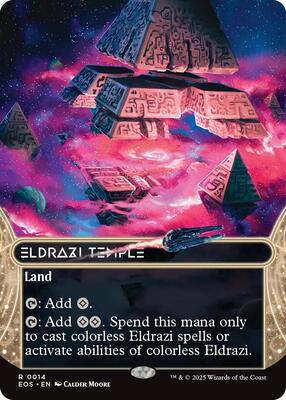 Eldrazi Temple (0014) (Borderless) card from Edge of Eternities: Stellar Sights