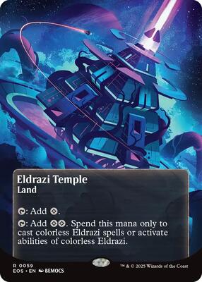 Eldrazi Temple (0059) (Borderless) card from Edge of Eternities: Stellar Sights