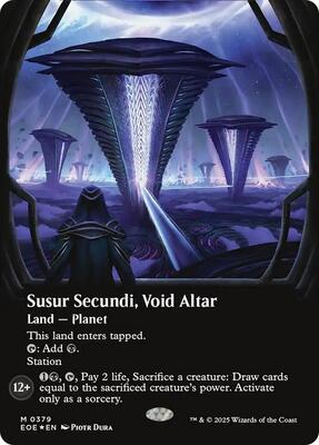 Susur Secundi, Void Altar (Borderless) (Galaxy Foil) card from Edge of Eternities