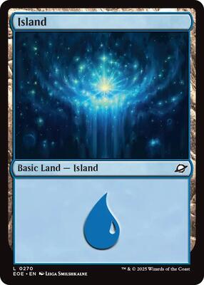 Island (0270) card from Edge of Eternities