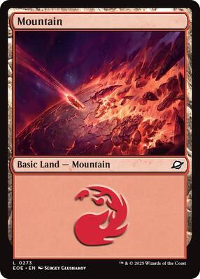 Mountain (0273) card from Edge of Eternities
