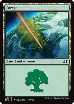 Forest (0276) card from Edge of Eternities