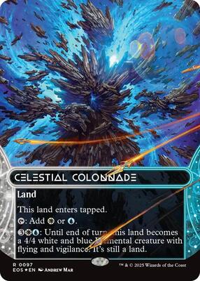 Celestial Colonnade (0097) (Borderless) (Galaxy Foil) card from Edge of Eternities: Stellar Sights