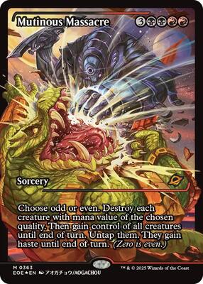 Mutinous Massacre (Showcase) card from Edge of Eternities