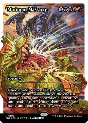 Mutinous Massacre (Showcase) (Fracture Foil) card from Edge of Eternities