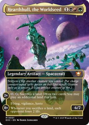Hearthhull, the Worldseed (Borderless) card from Commander: Edge of Eternities