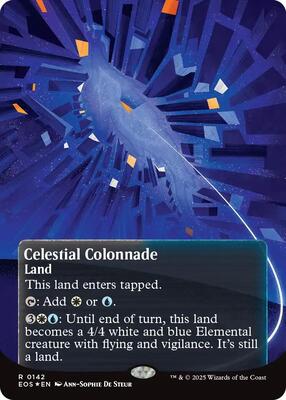 Celestial Colonnade (0142) (Borderless) (Galaxy Foil) card from Edge of Eternities: Stellar Sights