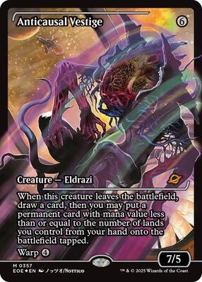 Anticausal Vestige (Showcase) card from Edge of Eternities
