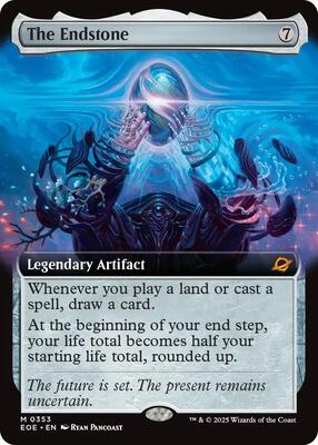 The Endstone (Extended Art) card from Edge of Eternities